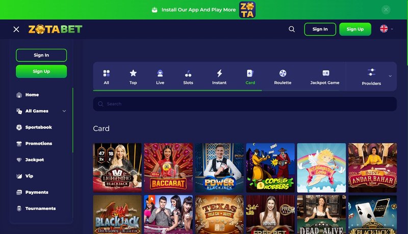 Entdecken Sie das Online Casino Zotabet mit seinen großartigen Bonus Angeboten - overview